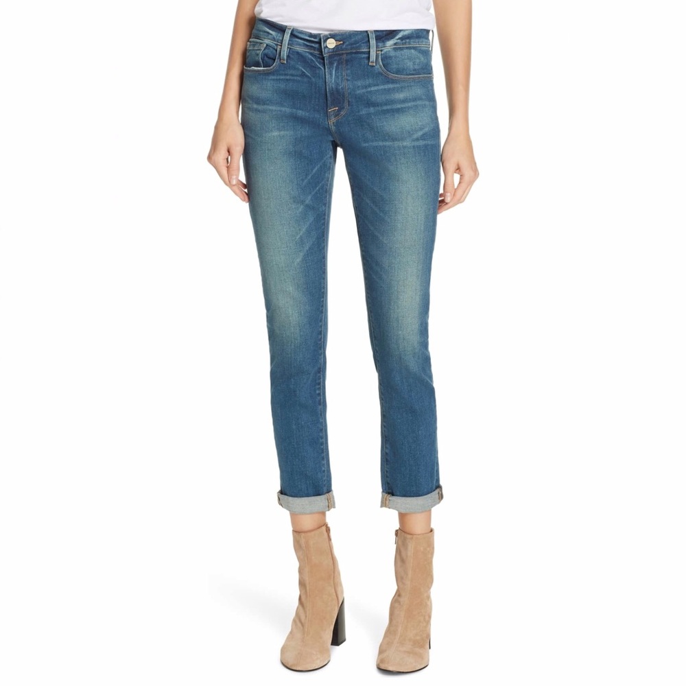 Frame Le Grand Garcon Slim Boyfriend Jeans